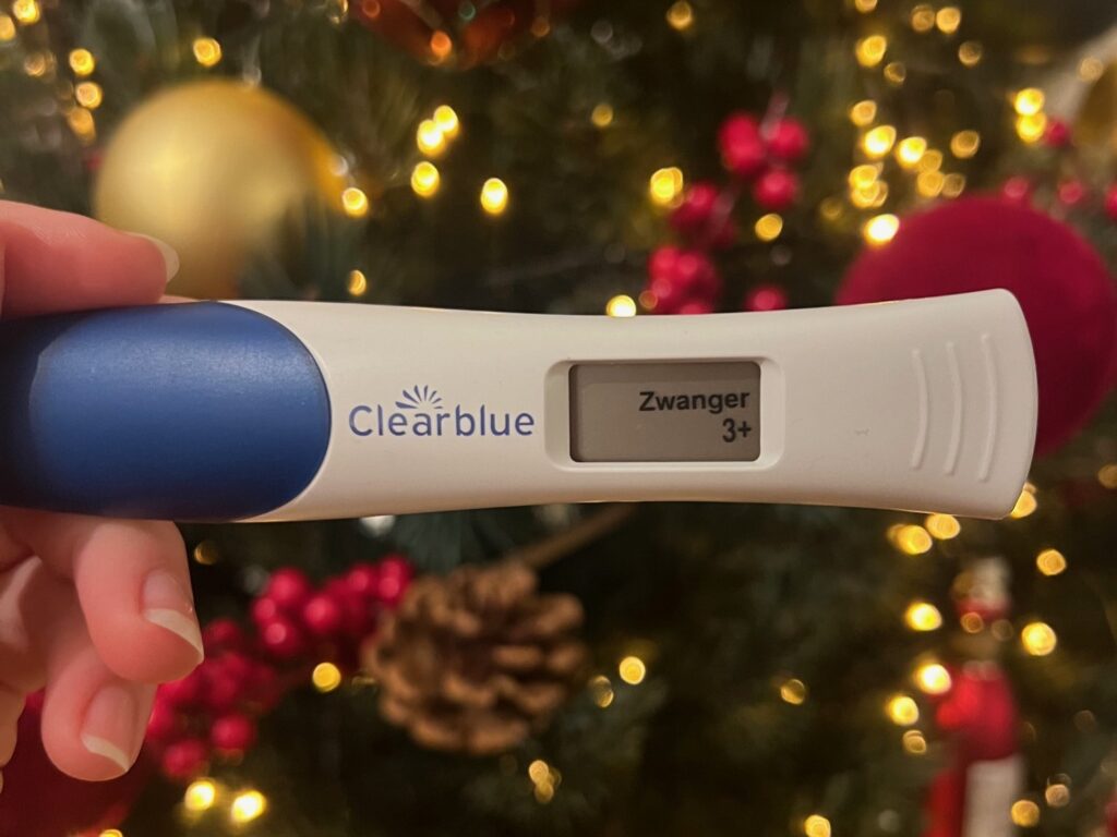 Een positieve zwangerschapstest