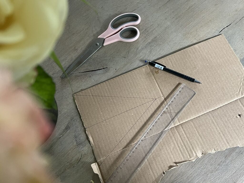 Uittekenen hoe groot de vlaggetjes moeten worden