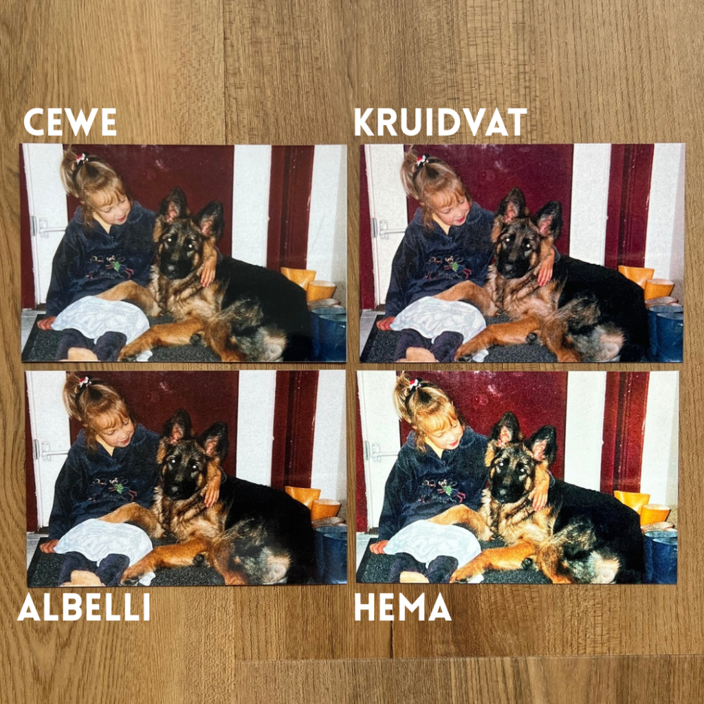 Foto's vergelijken voor beste kwaliteit HEMA, Albelli, Kruidvat of CEWE